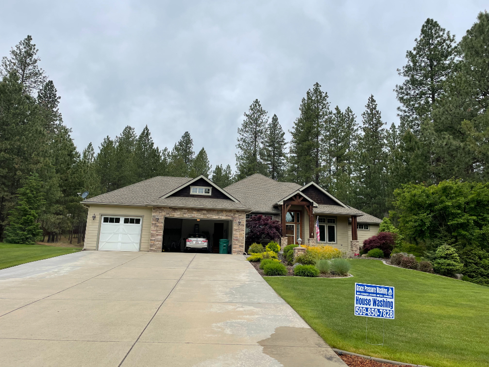 Moss Removal, Gutter Clean Out, and Pressure Washing in Mead, WA